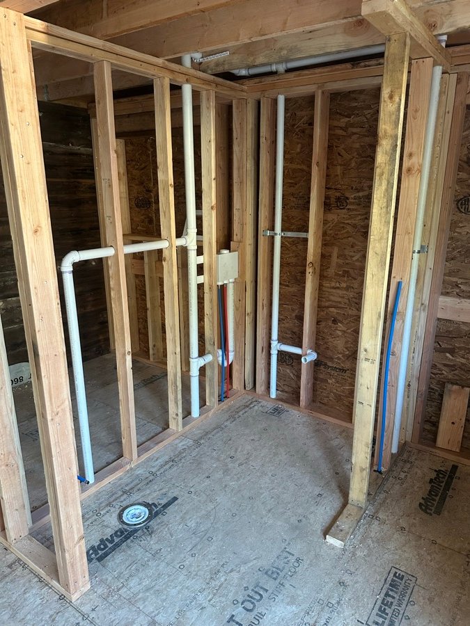 New construction plumbing